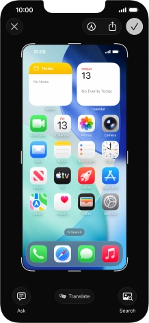 Follow the instructions on the screen to edit and save your screenshot.
