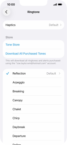 Press the required ring tones to hear them.