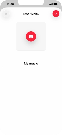 Press the confirm icon.