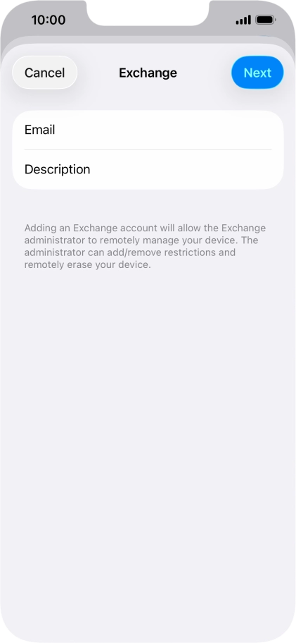 Press Description and key in the required name.