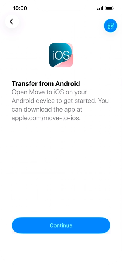 To transfer content to your phone, you need to install the app 
