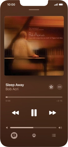 Press arrow right to go to the next audio file.