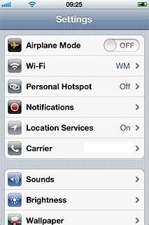 Press Location Services.