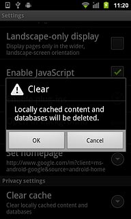 Press OK to confirm.