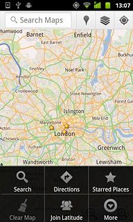 Press Search.Key in the required destination.Results matching what you key in are displayed.