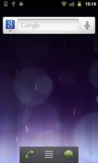 Press the menu icon.