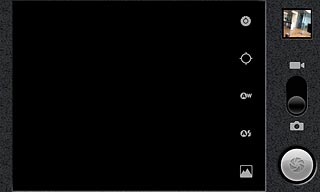 If the camera is turned on:Press the video recorder icon.