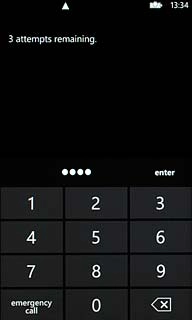 Key in a new four-digit PIN and press enter.
