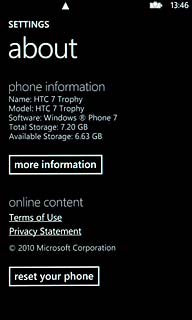 Press more information.