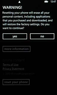 Press yes.