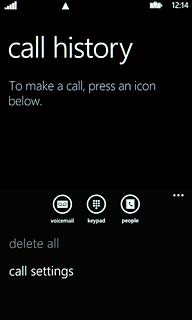 Press call settings.