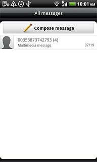 Press the required sender.