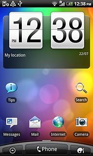 Press arrow up to access the main menu.