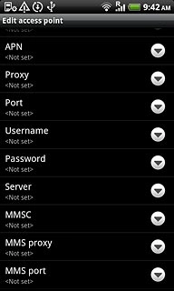 Press MMS port.