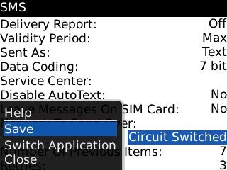 Scroll to Save and press the Navigation key.