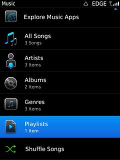 Press Playlists.