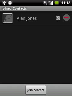 Press Join contact.