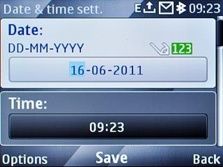 Scroll to Date and key in the date.