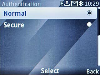 Scroll to Normal and press the Navigation key.