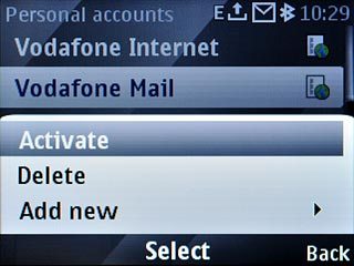 Scroll to Activate and press the Navigation key.