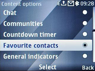 Highlight the shortcut you want to add and press the Navigation key.