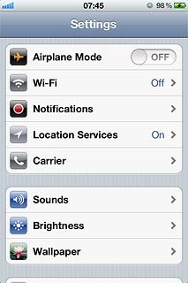 Press Wi-Fi.