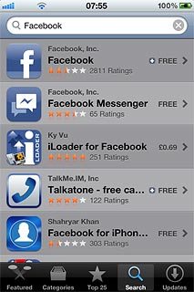 Press Facebook.