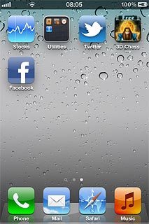 Press Facebook.