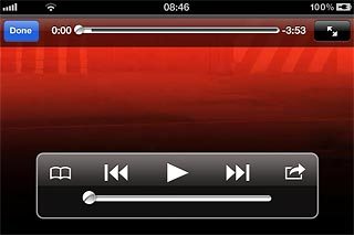Press the playback icon to start playback.