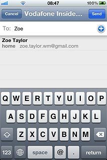 Press the required contact.