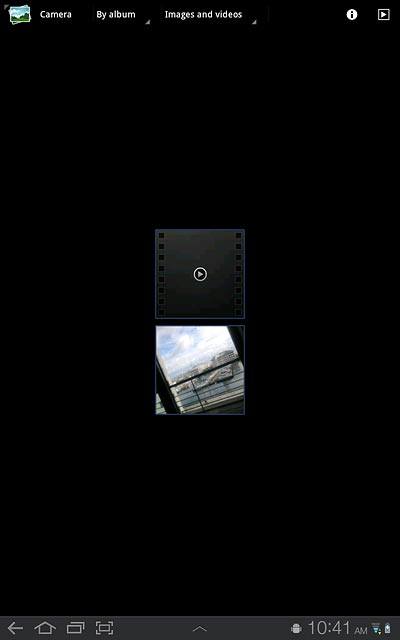 Go to the required folder.Press and hold the required picture or the required video clip until the picture or video clip is displayed in green.