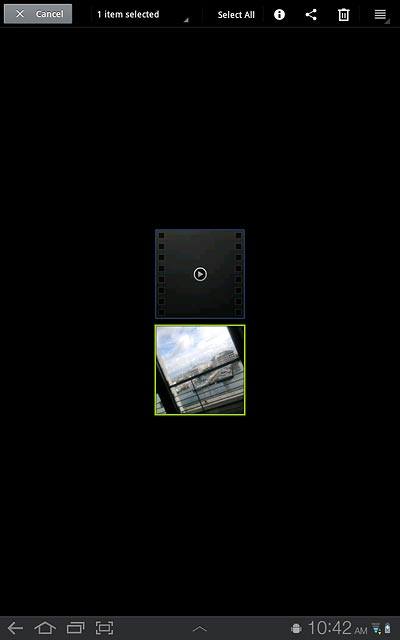 Press the share icon.