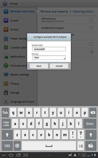 Press the drop down list below Security.