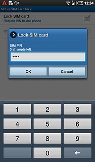Key in your PIN and press OK.