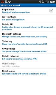 Press Mobile networks.