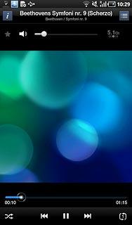 To go to the next audio file:Press arrow right.