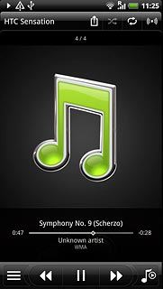 Press the repeat icon repeatedly to select the required setting.