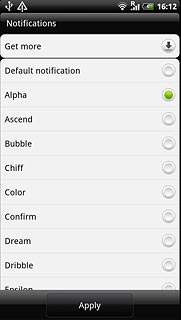 Press the different message tones to listen to them.