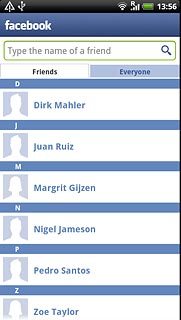 Press the required friend.