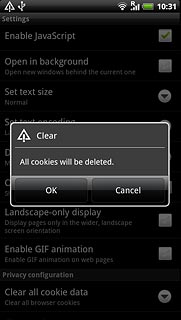 Press OK to confirm.