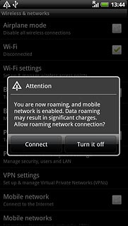 If required, press Connect to confirm.