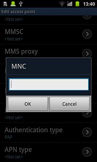 Key in 03 and press OK.