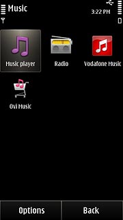 Press Music player.
