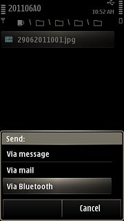 Press Via Bluetooth.