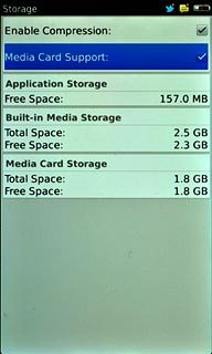 When the box next to the menu item is ticked (V), use of memory card is turned on.