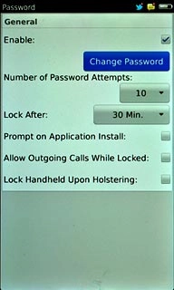 Press Change Password.