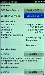 Press one of the following options:Location Services, go to 2a.