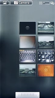 Go to the required folder.Press and hold the required picture or the required video clip to select it.