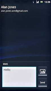 Press the attachment icon.Choose one of the following options:Insert picture, go to 4a.Insert video clip, go to 4b.Insert audio file, go to 4c.