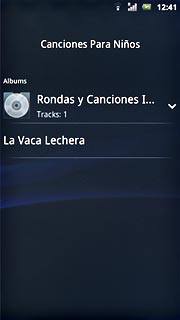Press the required audio file.